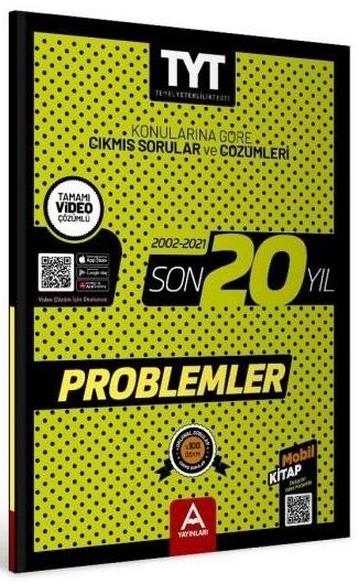 A Yayınları TYT Problemler Son 20 Yıl Çıkmış Soru Ve Çözümleri (2002-2021)