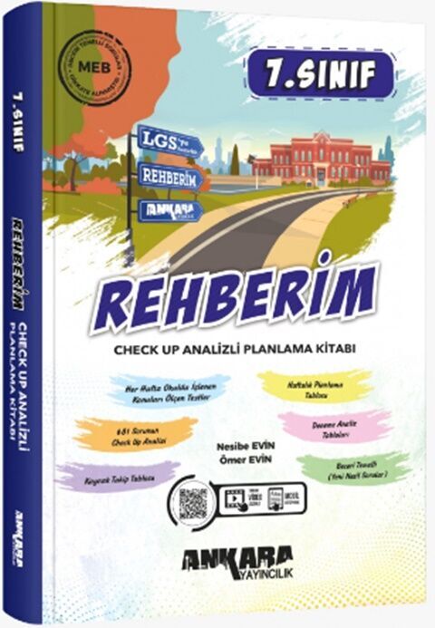 Ankara Yayıncılık 7. Sınıf LGS Rehberim Check Up Analizli Planlama Kitabı