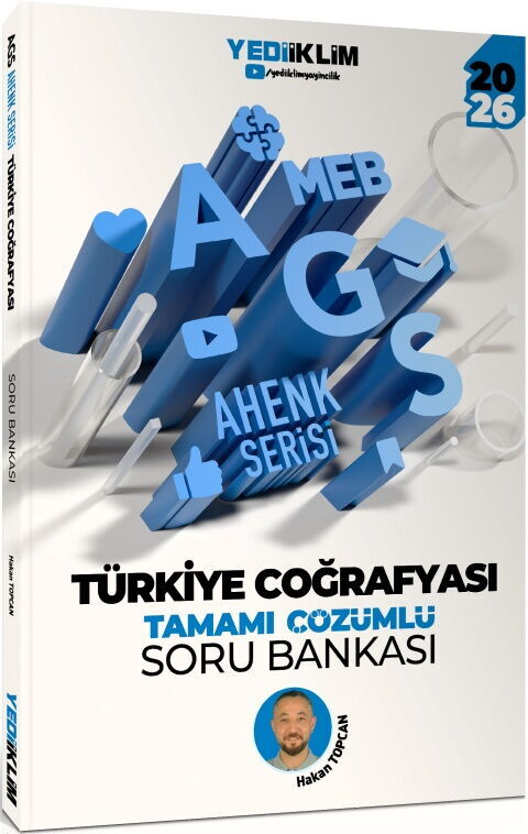 Yediiklim  2026 MEB AGS Ahenk Serisi Türkiye Coğrafyası Tamamı Çözümlü Soru Bankası