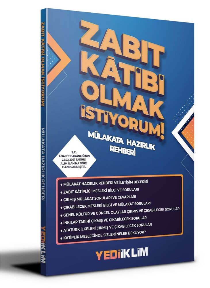 Yediiklim  Zabıt Katibi Olmak İstiyorum Mülakat Hazırlık Rehberi