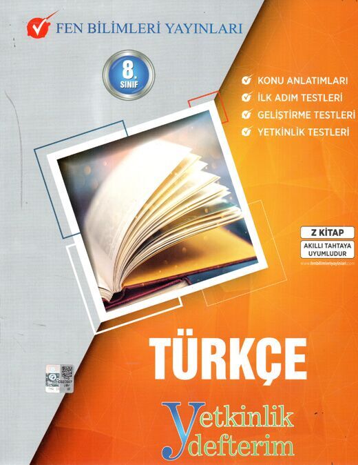 2025 Fen Bilimleri Yayınları 8. Sınıf Yeni Nesil Türkçe Yetkinlik Defterim