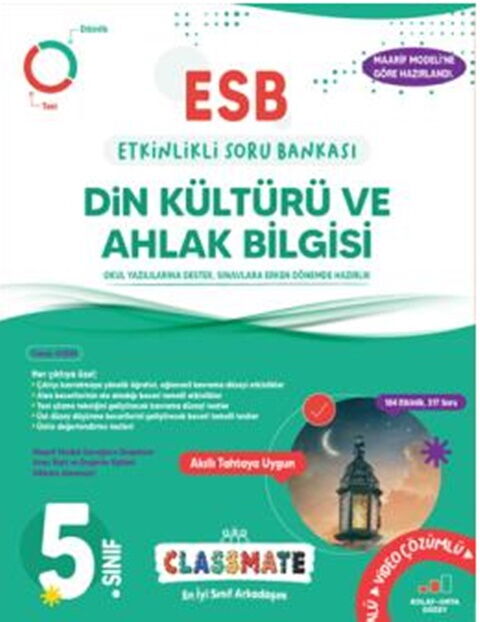 Okyanus Yayınları 5. Sınıf Classmate Din Kültürü Ve Ahlak Bilgisi Etkinlikli Soru Bankası