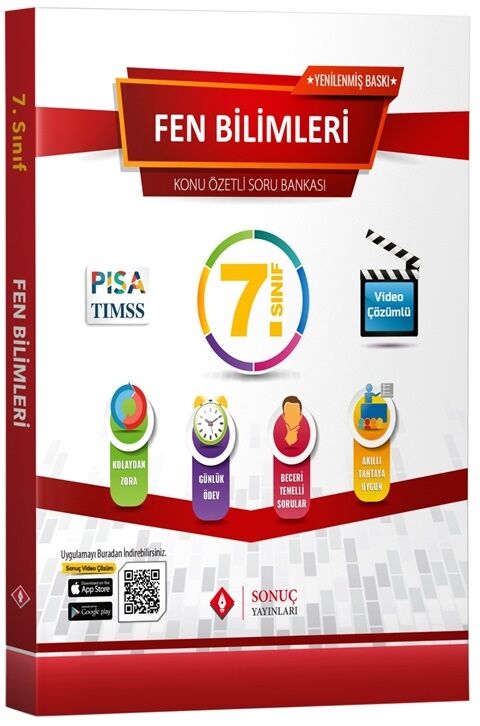 Sonuç Yayınları 7. Sınıf Fen Bilimleri Kazanım Merkezli Soru Kitapçığı Seti Yenilenmiş Baskı