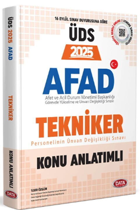 Data Yayınları 2025 ÜDS AFAD Tekniker Teknisyen Konu Anlatımlı