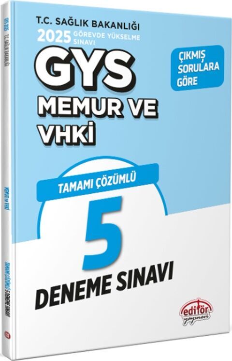 Editör Yayınları 2025 GYS Memur ve VHKİ 5 Deneme