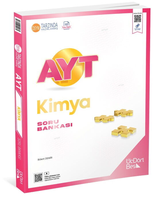 ÜçDörtBeş Yayınları AYT Kimya Soru Bankası