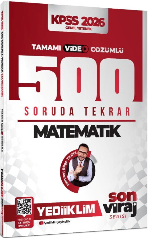 Yediiklim 2026 KPSS Matematik Son Viraj Serisi Tamamı Video Çözümlü 500 Soruda Genel Tekrar Kampı