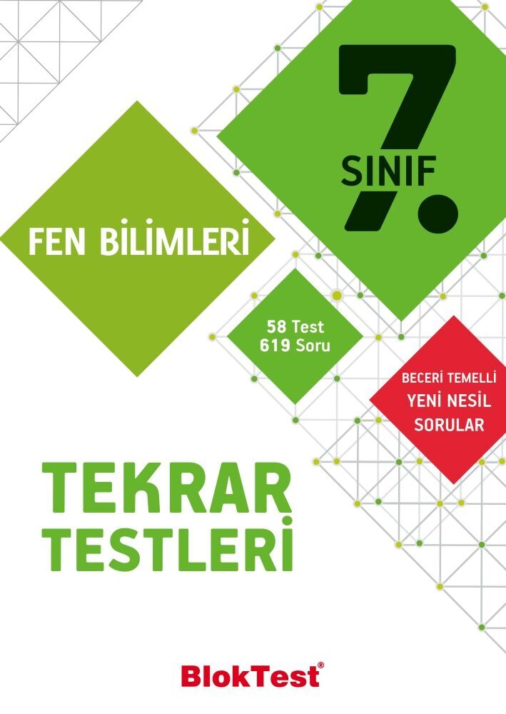 Bloktest Yayınları 7. Sınıf Fen Bilimleri Tekrar Testleri