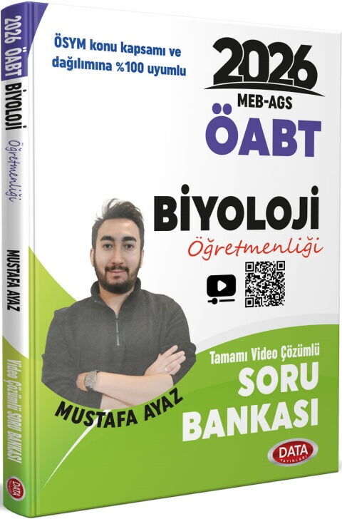 Data Yayınları 2026 MEB AGS ÖABT Biyoloji Öğretmenliği Tamamı Video Çözümlü Soru Bankası