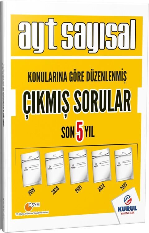 Kurul Yayıncılık AYT Sayısal Konularına Göre Düzenlenmiş Son 5 Yıl Çıkmış Sorular