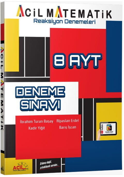 Acil Yayınları AYT Reaksiyon 8 li Denemeleri