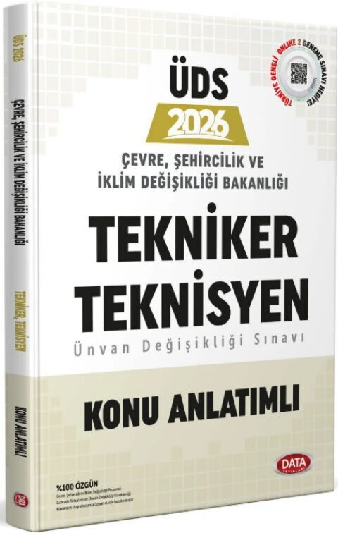 Data Yayınları 2026 ÜDS Çevre Şehircilik ve İklim Bakanlığı Tekniker ve Teknisyen Unvan Değişikliği Konu Anlatımlı