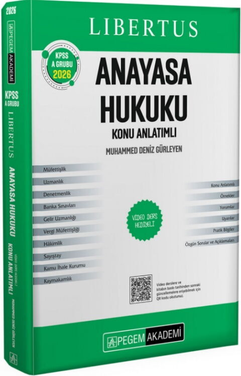 Pegem Yayınları 2026 KPSS A Grubu Libertus Anayasa Hukuku Konu Anlatımlı