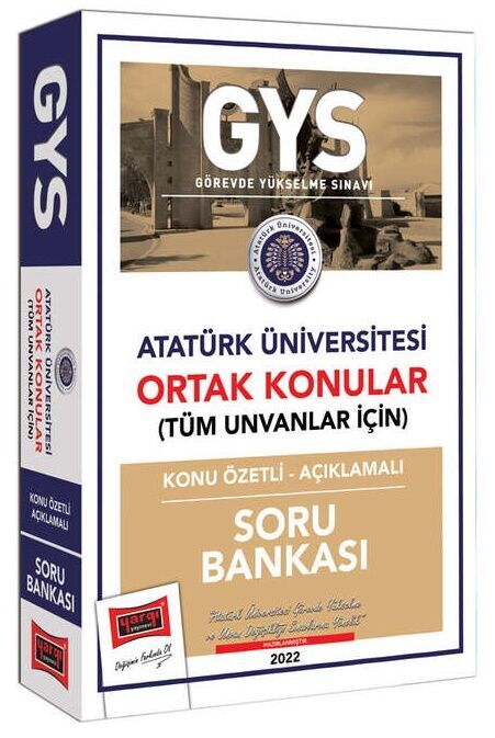 Yargı Yayınları Atatürk Üniversitesi GYS Konu Özetli Açıklamalı Soru Bankası