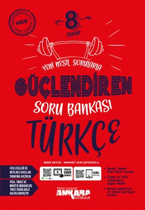 Ankara Yayıncılık 8. Sınıf Türkçe Güçlendiren Soru Bankası