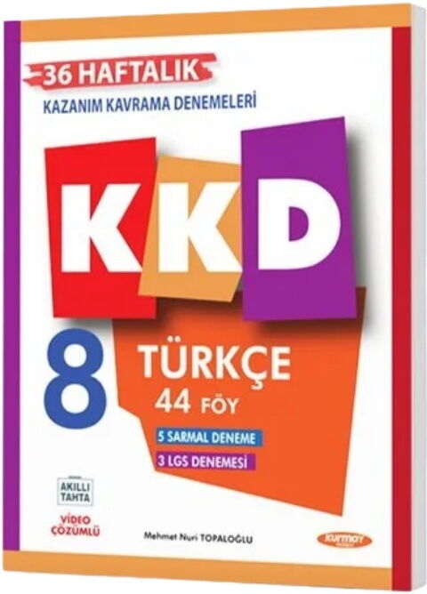 Kurmay ELT 8. Sınıf Türkçe KKD Haftalık Kazanım Kavrama Denemeleri