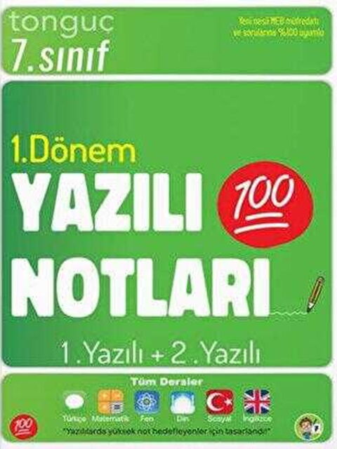 Tonguç Akademi 7. Sınıf Yazılı Notları 1. Dönem 1 ve 2. Yazılı