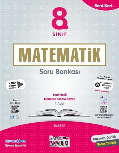 Üçgen Akademi 8. Sınıf Matematik Yeni Seri Soru Bankası