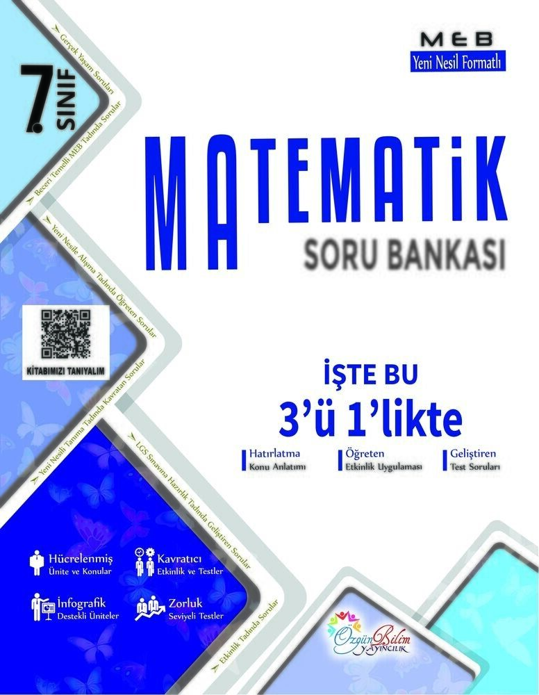 Özgün Bilim Yayınları 7. Sınıf Matematik Soru Bankası