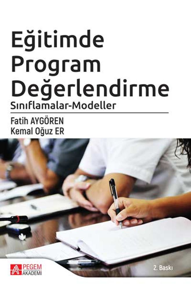 Pegem Akademi Eğitimde Program Değerlendirme Sınıflamalar Modeller