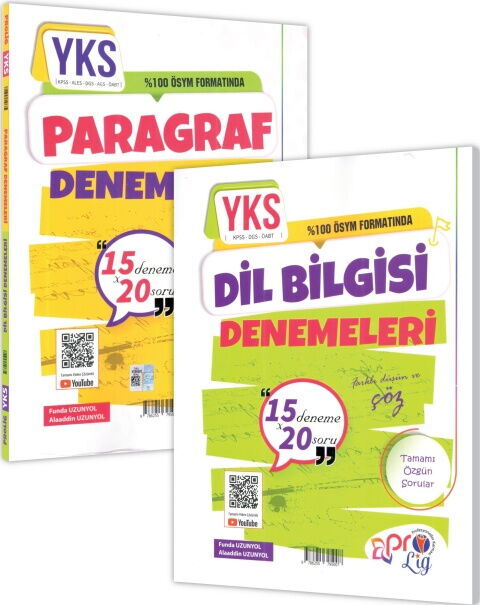 Profesyoneller Karması TYT AYT Paragraf Dil Bilgisi 15 x 20 Denemeleri
