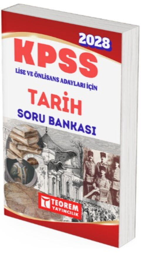 Teorem Yayınları 2028 KPSS Lise Önlisans Tarih Soru Bankası