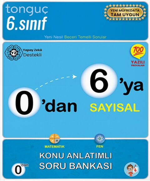 Tonguç Akademi 0 dan 6 ya Sayısal Konu Anlatımlı Soru Bankası