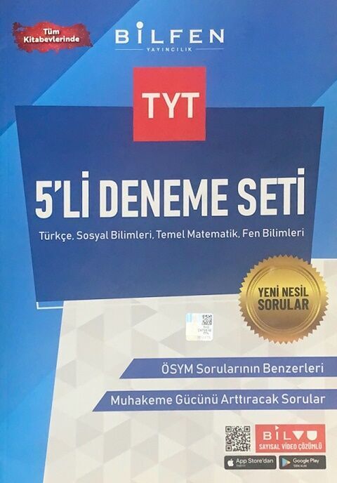 Bilfen Yayıncılık TYT Tüm Dersler 5 li Deneme Seti