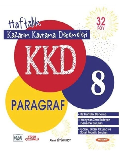 Kurmay ELT 8. Sınıf Paragraf KKD Haftalık Kazanım Kavrama Denemeleri