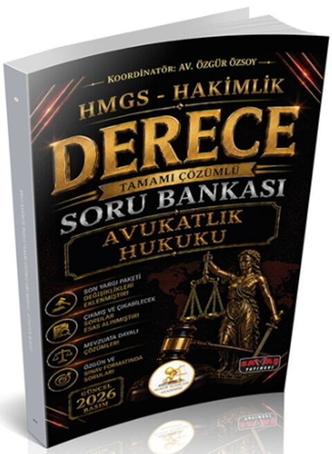 Savaş Yayınları 2026 HUKAL HMGS Hakimlik Derece Avukatlık Hukuku Soru Bankası