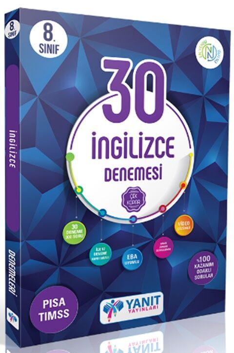 Yanıt Yayınları 8. Sınıf İngilizce Video Çözümlü 30 Deneme