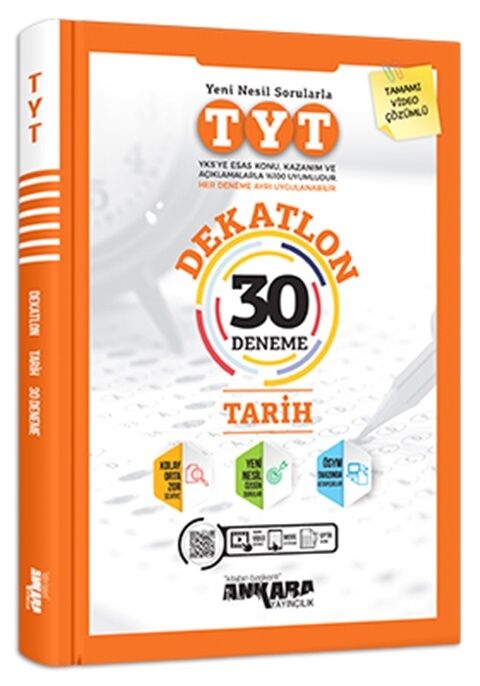 Ankara Yayıncılık TYT Tarih Dekatlon 30 Deneme