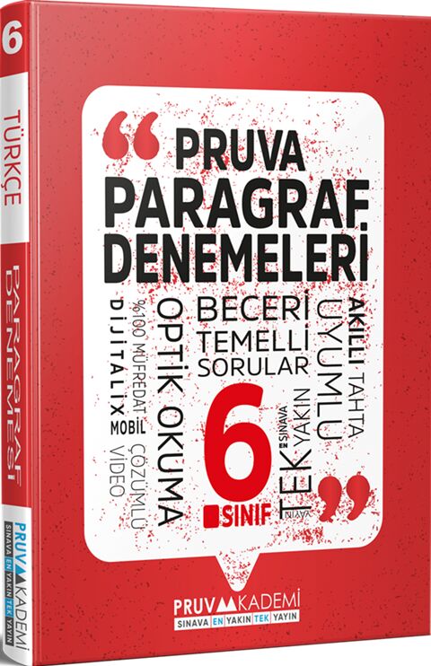 Pruva Akademi 6. Sınıf Paragraf Deneme