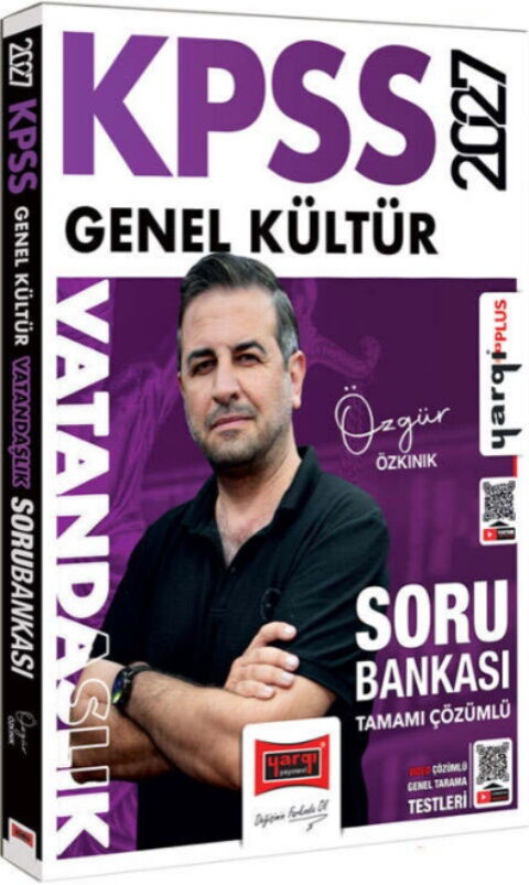 Yargı Yayınları 2027 KPSS Genel Kültür Vatandaşlık Tamamı Çözümlü Soru Bankası
