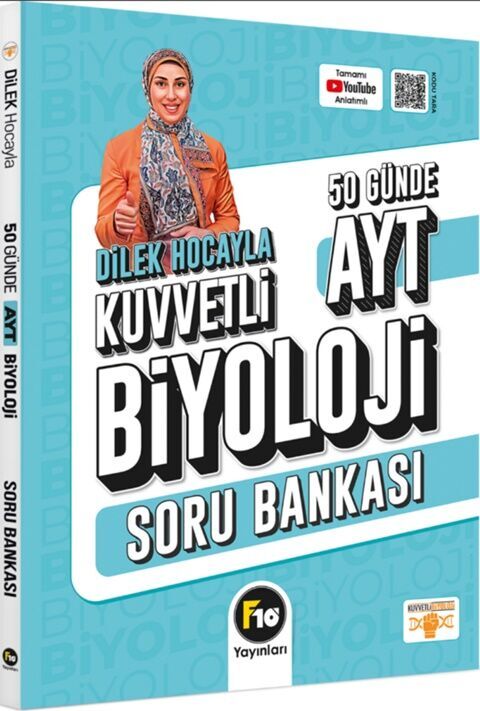 F10 Yayınları Dilek Hocayla AYT Biyoloji 50 Günde Soru Bankası