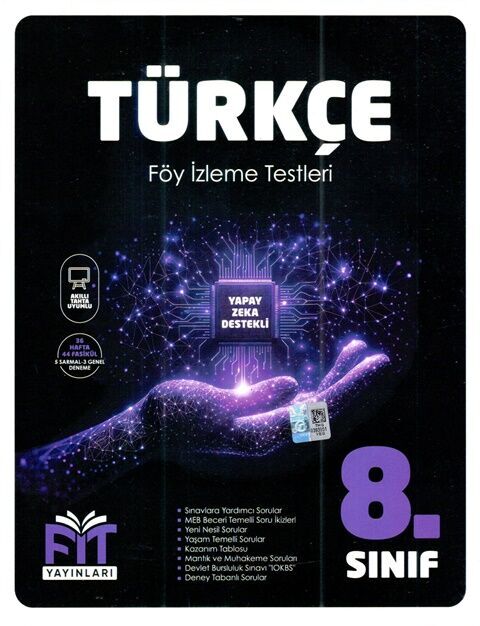 Fit Yayınları 8. Sınıf LGS Türkçe Föy İzleme Testleri,Kitapİşler