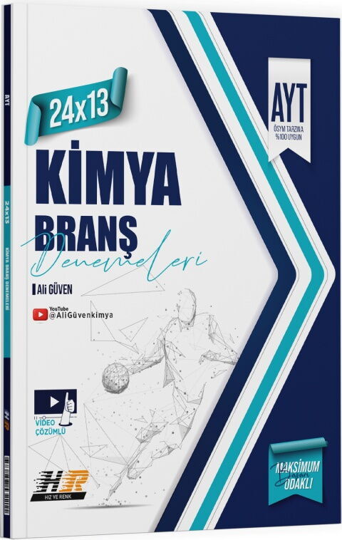 Hız ve Renk Yayınları AYT Kimya 24 x 13 Denemeleri