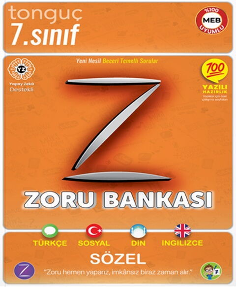 Tonguç Akademi 7. Sınıf Sözel Zoru Bankası