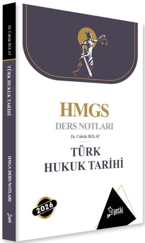 Yetki Yayınları 2026 Türk Hukuk Tarihi HMGS Ders Notları