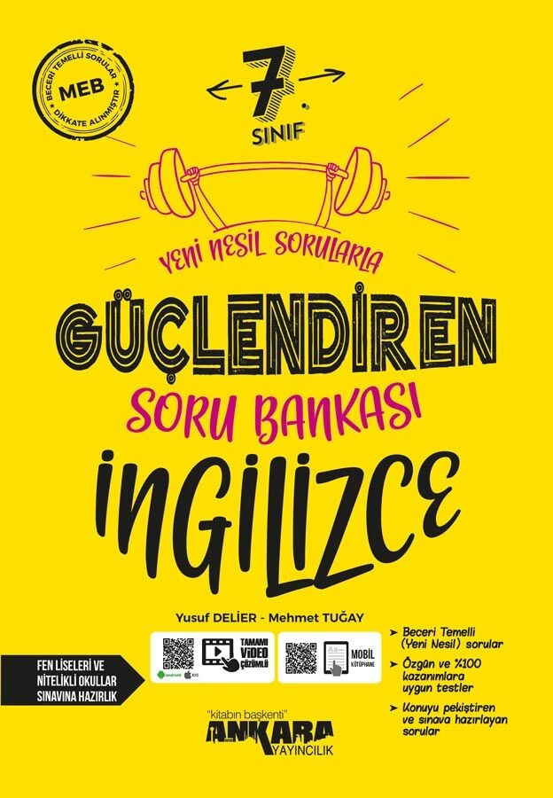 Ankara Yayıncılık 7. Sınıf İngilizce Güçlendiren Soru Bankası