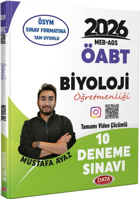 Data Yayınları 2026 MEB AGS ÖABT Biyoloji Video Çözümlü 10 Deneme