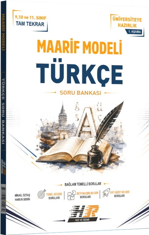 Hız ve Renk Yayınları Türkçe Maarif Modeli 1. Aşama Soru Bankası