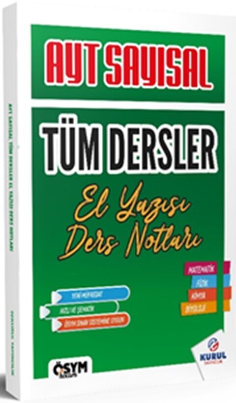 Kurul Yayıncılık AYT Sayısal Tüm Dersler El Yazısı Ders Notları