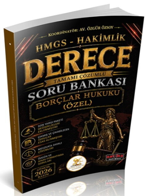 Savaş Yayınları 2026 HUKAL HMGS Hakimlik Derece Borçlar Hukuku Özel Hükümler Soru Bankası