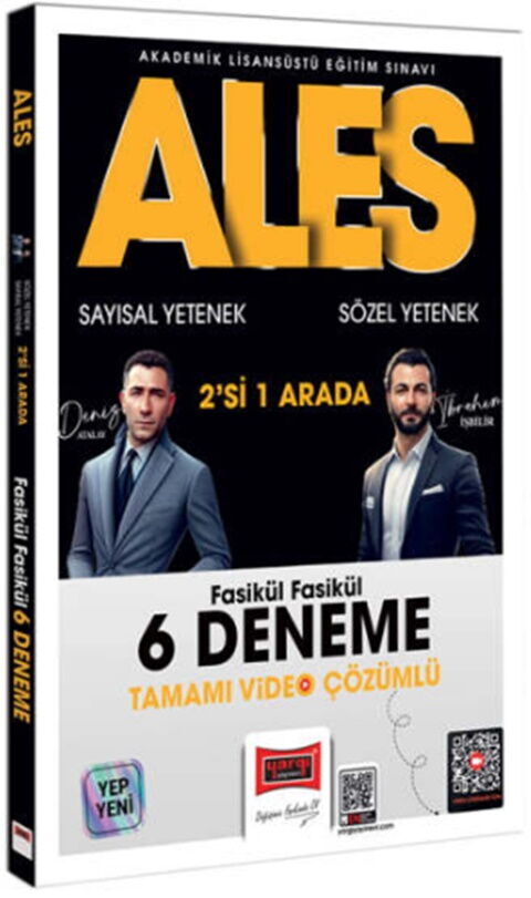 Yargı Yayınları 2026 ALES Sayısal Yetenek Sözel Yetenek Fasikül Fasikül Tamamı Video Çözümlü 6 Deneme