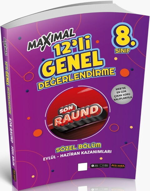 Artı Zeka Yayınları 8. Sınıf Maksimal 12 li Son Raund Sözel Deneme Seti