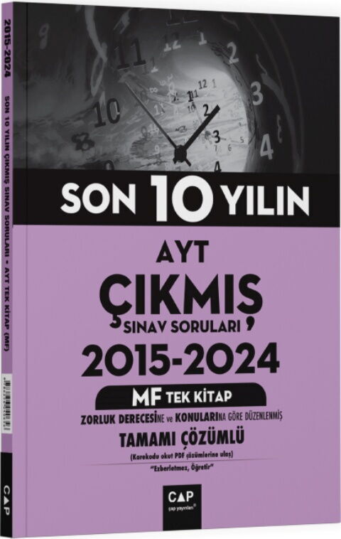 Çap Yayınları AYT MF Tek Kitap Son 10 Yılın Çıkmış Soruları