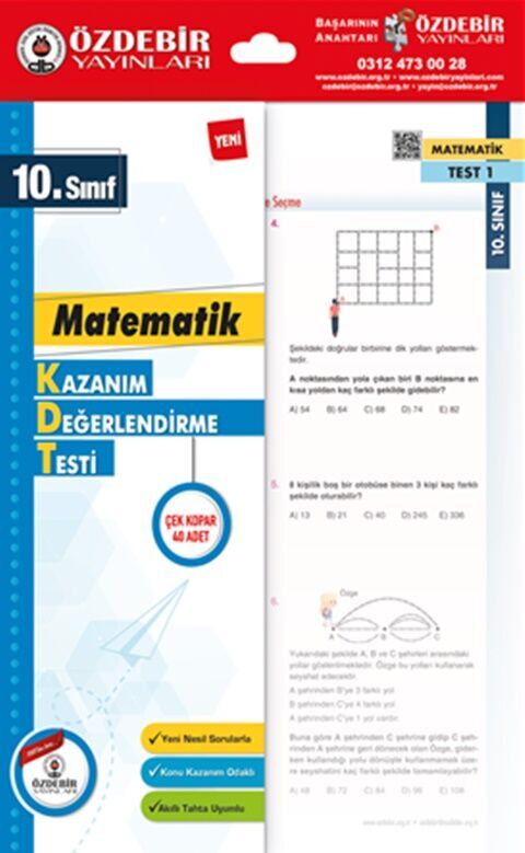 Özdebir Yayınları 10. Sınıf Matematik Yaprak Test
