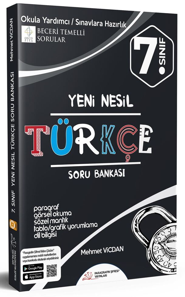 Paragrafın Şifresi Yayınları 7. Sınıf Türkçe Soru Bankası