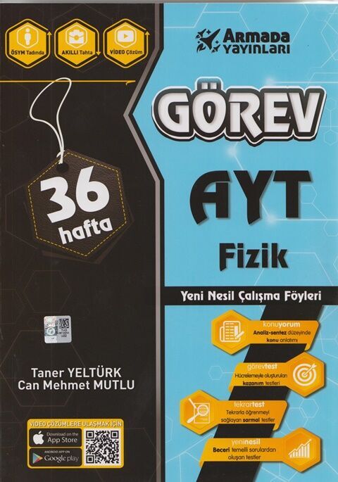 Armada Yayınları AYT Fizik 36 Hafta Yeni Nesil Çalışma Föyleri